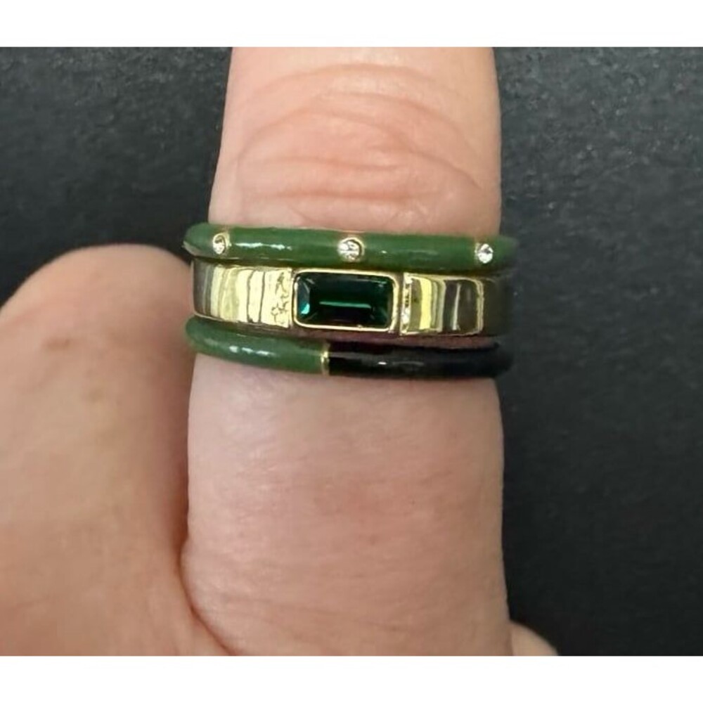 Pure Vida Harry Potter Slytherin stackable ring